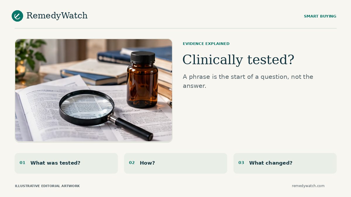 What does clinically tested really mean?