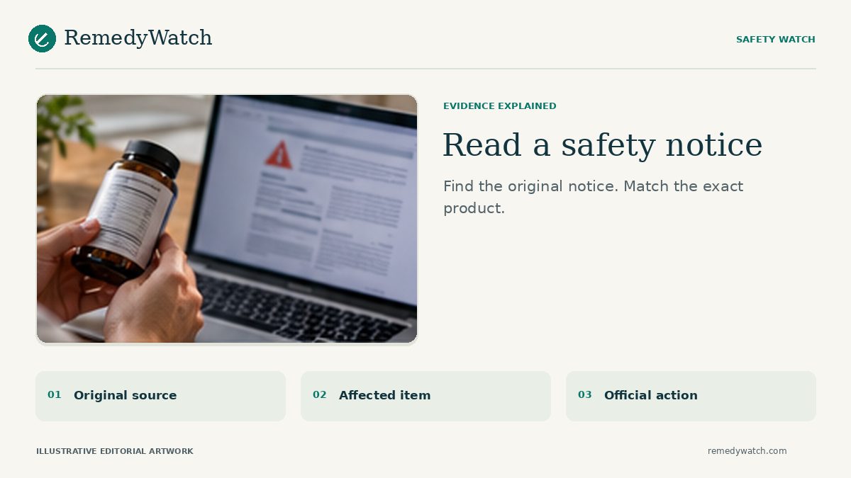 How to read a product safety notice