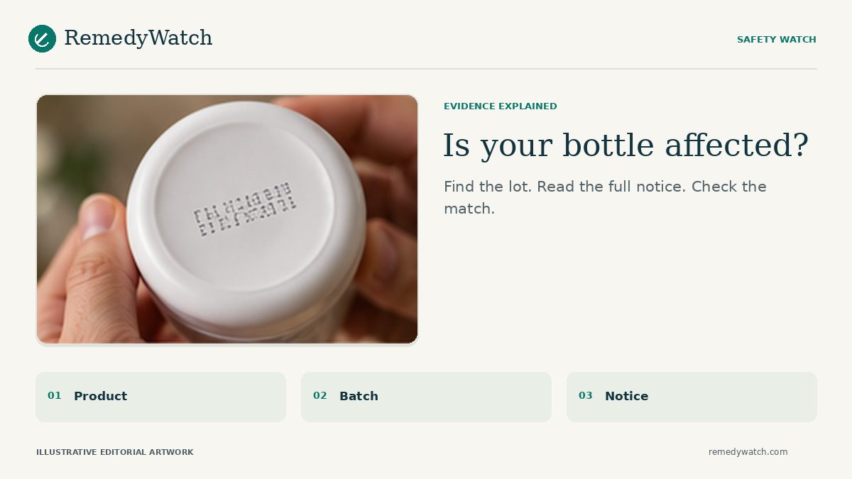 Is your bottle affected? Understanding lot numbers